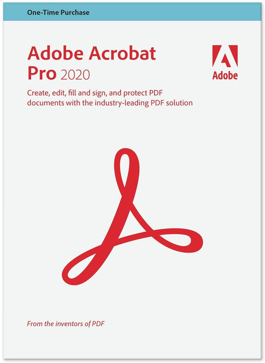 Adobe Acrobat Pro 2020 for Windows (non-subscription) LIFETIME