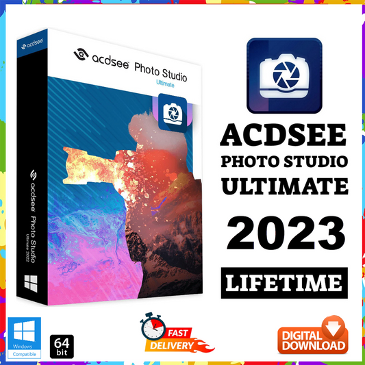 AcDSee Photo Studio Ultimate 2023 for 5PCs Photo Studio Software Photo Editing