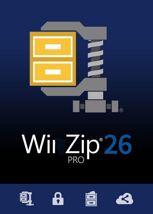 Winzip 26 Pro SUITE Archive Software RAR Compress Uncompress Zip Unzip for 5PCs